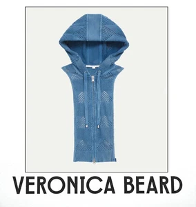 NUEVO CON ETIQUETAS VERONICA BEARD Dickey SUDADERA CON CAPUCHA Ligera Azul BREY Suéter 4 Chaqueta Para Mujer - Imagen 1 de 9