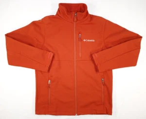 Columbia Jacket Men's Medium Ascender Softshell Fleece Lined WM6044 Burnt Orange - Picture 1 of 11