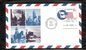 US SC # UXC5 Visit The USA FDC Postal Card . - Picture 1 of 1