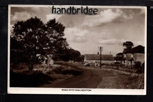High Newton, road into Village - near Grange over Sands - real photographic p/c. - Bild 1 von 1