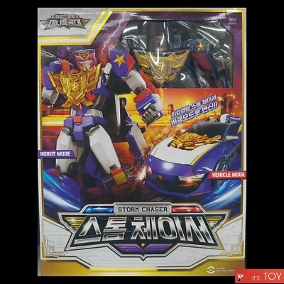 Miniforce Super Cops STORM CHASER Police Sport Car Transformer Robot Badge Toy - Image 1 of 4
