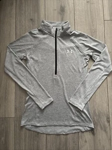 Under Armour Grau 1/2 Zip Training Sport Stretch Top Gr. XS Top Zustand - Bild 1 von 7