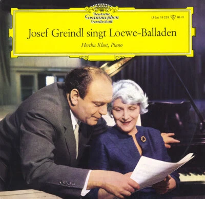 LOEWE 7 Ballades JOSEF GREINDL Bass KLUST Piano DGG LPEM-19239 1961 Recording NM - Image 1 of 3