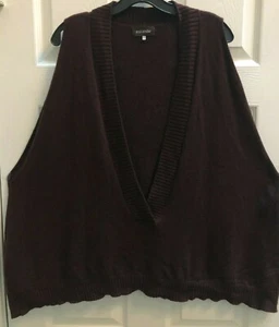 Eskandar One Size Brown A-Line 100% Cashmere Deep V Neck Vest $1850 - Picture 1 of 3