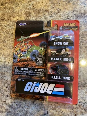 GI JOE Nano Hollywood Rides ~ Snow Cat  VAMP MK-II HISS Tank Jada Die Cast Cars - Image 1 of 2