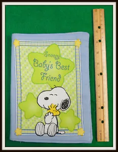 SNOOPY BABY'S BEST FRIEND - Completed Cloth Fabric Soft Book Child Baby Gift - Picture 1 of 7