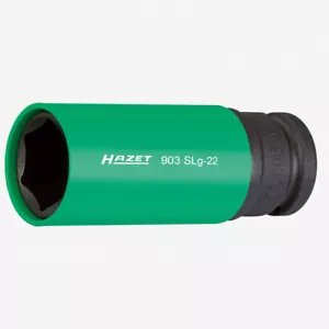 Hazet 903SLG-22 Impact socket (6-point) 22mm x 1/2" Lug Nut Impact Socket with P - Picture 1 of 1