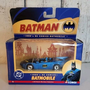 Corgi DC Comic Batman 1:43rd Scale Die Cast 1980’s Batmobile Vehicle BMBV1 - Bild 1 von 15