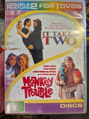 IT TAKES TWO & MONKEY TROUBLE DVD KIRSTIE ALLEY, THORA BIRCH & MARY-KATE OLSEN - Image 1 of 3