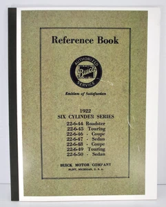 1922 Buick Six Cylinder Series | Reference Book - Quality Reprint - Bild 1 von 6