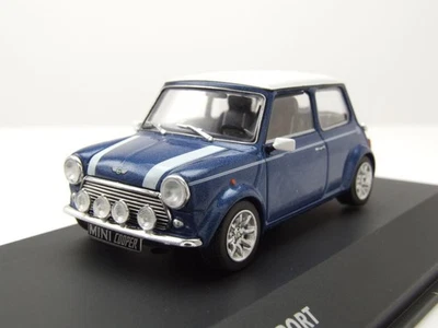 Mini Cooper S 1994 Blu Metallizzato Modellino 1:43 Solido - Immagine 1 di 4