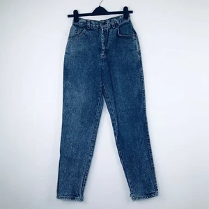Levi's Junior's 7 Blue Mom Jeans High Rise Medium Wash 5 Pocket VTG E - Picture 1 of 6