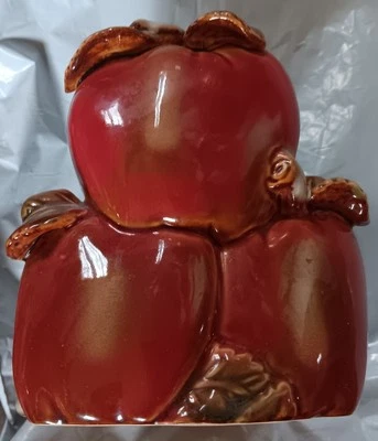 Toallero Papel Manzanas Cerámica Esmaltada Foto 1 de 2