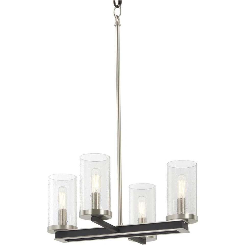 Minka-Lavery 1054-691 OPEN BOX Cole's Crossing Pendant Coal/Brushed Nickel - Image 1 of 1