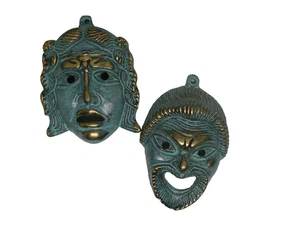 Vintage Solid Brass Masquerade Mask - Picture 1 of 2