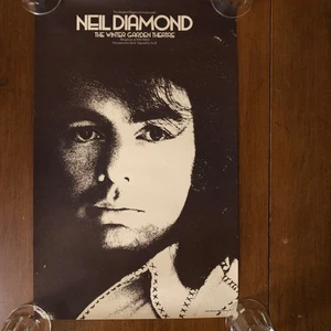 Póster impreso vintage de teatro de jardín de invierno Neil Diamond - Imagen 1 de 4