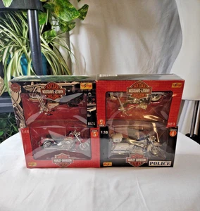 Neu in Kunststoff - Harley Davidson Druckguss Metall/Kunststoff 4er Pack Set - Serie 4&5 - Bild 1 von 20