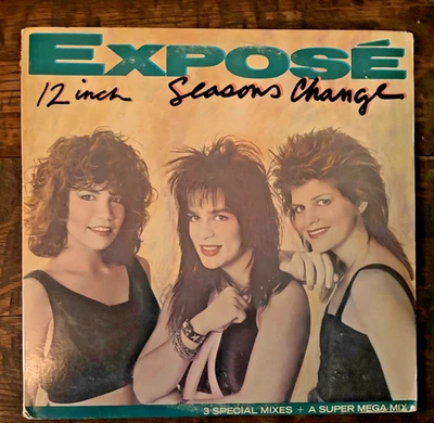 Expose - Seasons Change 12" Single - 1987 Arista - VG+/EX - PROMO rare - Image 1 of 2