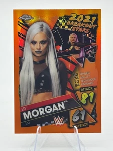 Liv Morgan Orange Refractor /25 2021 Topps WWE Slam Attax - Picture 1 of 2