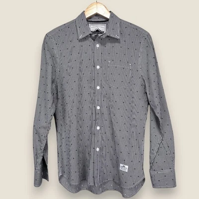 Penfield Button Down Shirt Men Small Black White Check Tailored Fit 100% Cotton - Image 1 of 4