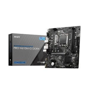 MSI PRO H610M-G DDR4 Mainboard, Micro-ATX - unterstützt Intel Core Prozessoren 1 - Afbeelding 1 van 10