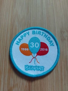 UK Scouting Beavers 30. Geburtstag Uniform Abzeichen 2016 - Bild 1 von 1