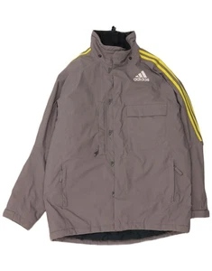 Adidas Herren Windbreaker Jacke UK 44/46 Large Grau Nylon AE24 - Bild 1 von 3