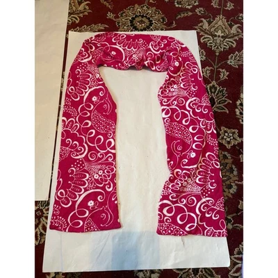 Vera Bradley Rosa Blanco Pájaro Floral Bufanda Algodón Viscosa Seda Mezcla Cachemira 57" Foto 1 de 4