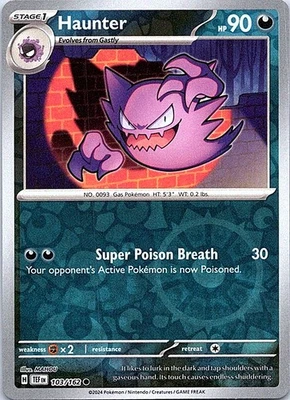 Haunter Reverse Holo Common SV05: Temporal Forces 103/162 NM - Image 1 of 2