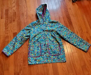 Skechers Kids Rain Coat Snap-pockets Hooded Snap Medium (10/12) - Picture 1 of 5