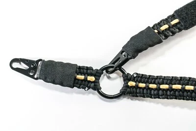 Pistola Paracord Rifle Eslinga HK Clip Estilo 2pt o 3pt - RAYA NEGRA BRONCEADA Foto 1 de 4