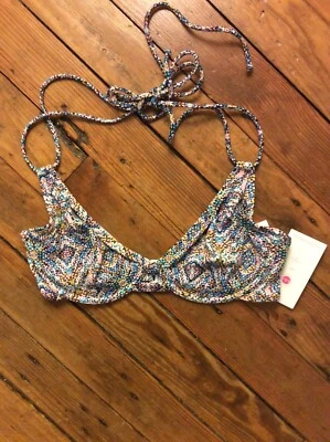 Nuevo con etiquetas Top de Natación Miss Mandalay Gitano Halter GYP02 Color Multi Talla 34DD Foto 1 de 4