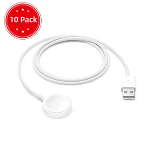 10 Pack Original Apple Watch Magnetic Charging to USB-A Cable (1m) A2256, Rubber - Picture 1 of 2
