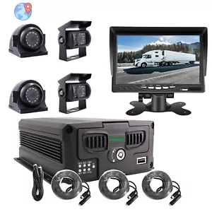 4CH GPS 1080P HDD/SSD Drive Truck DVR Video Record Waterproof Rear View Camera - Picture 1 of 9