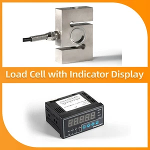 S type Load Cell Sensor with Indicator Display Test Force Weight 0-2T - Picture 1 of 82