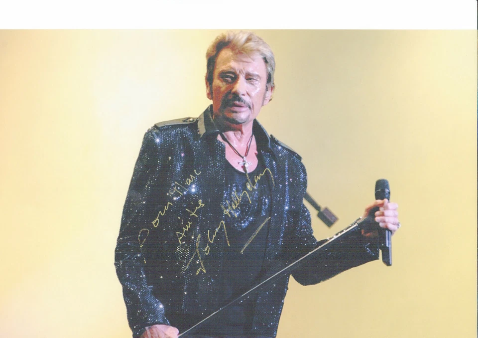 autographe Johnny Hallyday - Photo 1/1