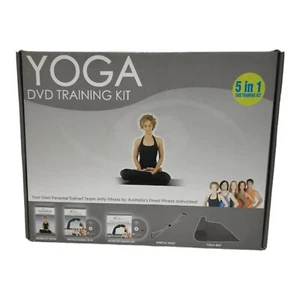 Complete Yoga Kit DVD Training Bundle Yoga Mat Workout Book Stretch Strap SDS - Picture 1 of 5