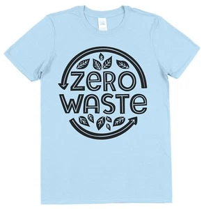 Zero Waste T-Shirt Reduce Reuse Recycle T-Shirt Recycling Eco Environment Green - Picture 1 of 8