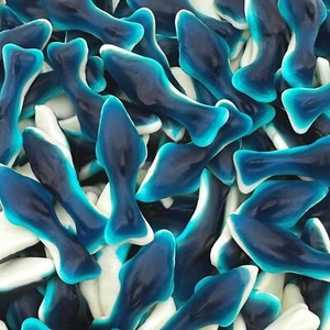 Caramelo gomoso Blue Sharks, bolsa de 2 libras - Imagen 1 de 6