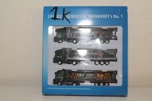 A30 1:87 BEER TRUCK GIFT SET TRUCK WITH TRAILER BRINKHOFFS MERCEDES IVECO MAN MB - Picture 1 of 5