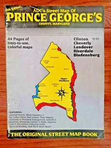 Libro de mapas de calles ADC Prince George's County, MD 25ª edición 1994 - Imagen 1 de 5