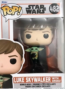 Star Wars: BOOK OF BOBA FETT Luke with Child Grogu Funko POP IN HAND SHIPS FAST - Picture 1 of 7