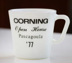 Vintage Pyrex Mug Cup Corning Open House Pascagoula 1977 Mississippi Rare - Picture 1 of 6