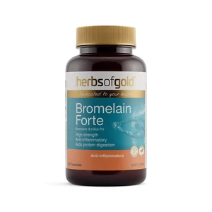 Herbs of Gold Bromelain Forte 60 Capsules - Picture 1 of 5
