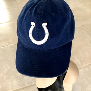 Blaue NFL Indianapolis Colts Team Mütze Baseballkappe hergestellt von Reebok Hufeisen Logo - Bild 1 von 5