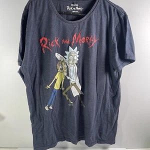 Rick And Morty Men’s 2XL Blue Tshirt Adult Swim - Picture 1 of 3