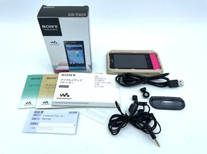Reproductor de audio rosa casi nuevo Sony Walkman 16 GB NW-F805 Bluetooth probado en caja - Imagen 1 de 17