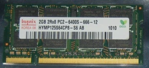 2 GB 4 GB 6 GB 8 GB HYNIX RAM DDR2 800 MHz SO-Dimm pol.200 PC2-6400S HYMP125S64CP8-S6 - Imagen 1 de 5