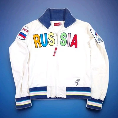 ¡Raro! Chaqueta para mujer Bosco Sport del equipo olímpico ruso 2006 blanca talla XS Foto 1 de 4