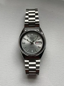 Seiko 5 Sports Silver Men's Watch SNXS73K1 - Picture 1 of 4